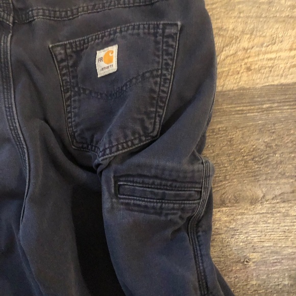 Men’s Carhartt Fire Resistant Cargo Work Pants NFPA2112 38x34 GUC - Picture 7 of 9